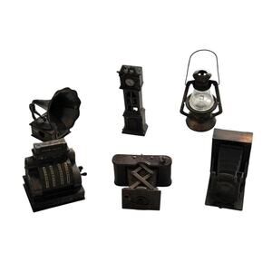 Lot of 6 Vtg Collectible Die Cast Mechanical Pencil Sharpeners Desk Novelties